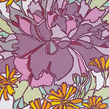 Load image into Gallery viewer, Little Green - Botanical Purple Rose Blank Notecard / Art Greeting Card