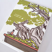 Load image into Gallery viewer, Little Green - Breathe In Breathe Out Japanese Bonsai Meditation Card