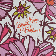 Load image into Gallery viewer, Little Green - Happy Birthday Wildflower Floral Greeting Card