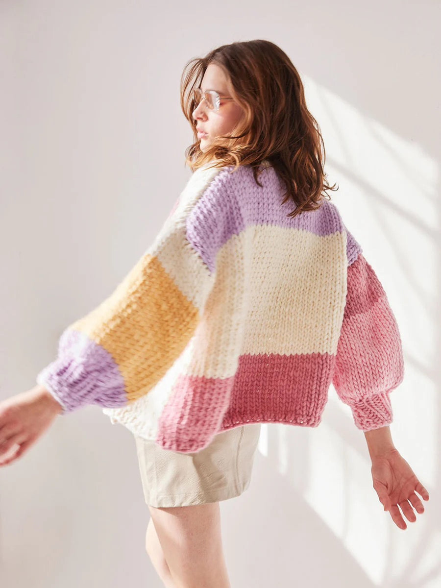 Olivia Pastel Cardigan Knit Kit (Wool) | Cardigang – Isadora Popper