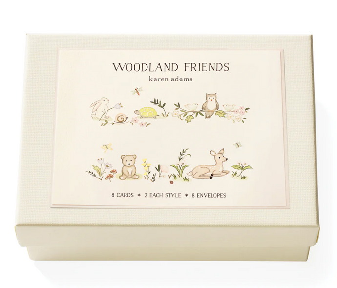Woodland Friends Note Card Box | Karen Adams Designs