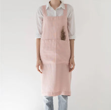 Load image into Gallery viewer, Linen Crossback Pinafore Aprons | Linen Tales