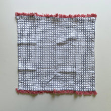 Load image into Gallery viewer, fort & field | 100% cotton waffle square bright fringe kitchen dishcloth