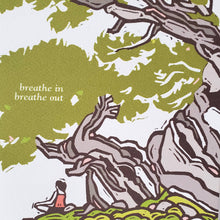 Load image into Gallery viewer, Little Green - Breathe In Breathe Out Japanese Bonsai Meditation Card
