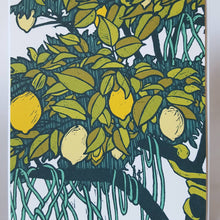 Load image into Gallery viewer, Little Green - Tropical Lemon Tree Life Blank Notecard / Art Greeting Card