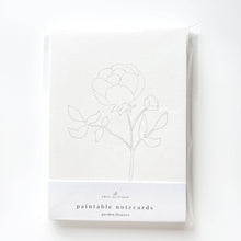 Load image into Gallery viewer, Garden Flowers Paintable Cards | Emily Lex Studio