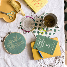Load image into Gallery viewer, Hoop Embroidery Kit | Cotton Clara