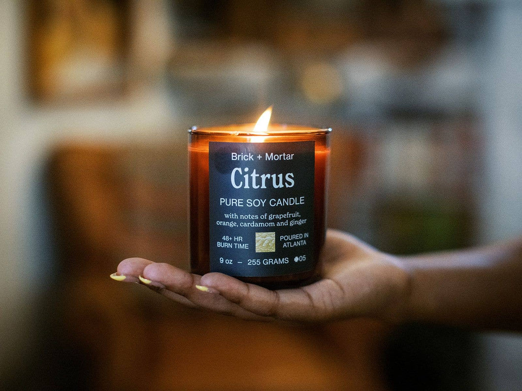 Citrus Scented Candle | Brick+Mortar