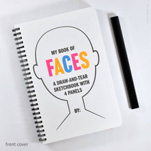 Load image into Gallery viewer, My Book of Faces Four-Panel Sketchbook | Inkello Letterpress