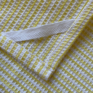 fort & field | 100% cotton lime and check kitchen dishcloths - set of 2