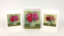 Load image into Gallery viewer, Dahlia and Cosmos &amp; Grey Jug Notecards - Vanessa Lubach |Art Angels