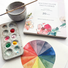 Load image into Gallery viewer, Watercolor Sketch Pad For Creatives | Breathe People