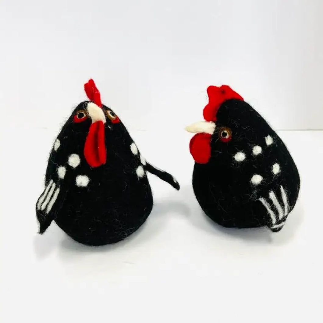 Felt Roosters | The Winding Road