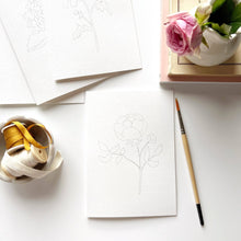 Load image into Gallery viewer, Garden Flowers Paintable Cards | Emily Lex Studio