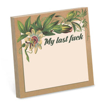 Load image into Gallery viewer, Bad Betty Greeting Co. - My Last Fuck - Funny Sarcastic Sticky Note Pad
