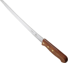 Load image into Gallery viewer, Praxis Curved Bread Wavy Edge Knife w/ Rosewood Handle, 10” | Mercer
