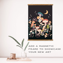 Load image into Gallery viewer, Night Mushrooms Meditative Art Paint by Number Kit | Breathe People