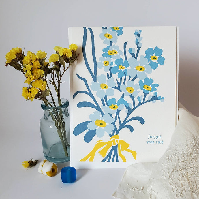 Little Green - Forget You Not Sympathy Card / Thinking of You Greeting Card