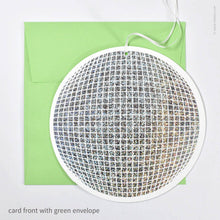 Load image into Gallery viewer, Disco Ball Hangable Birthday Card | Inkello Letterpress