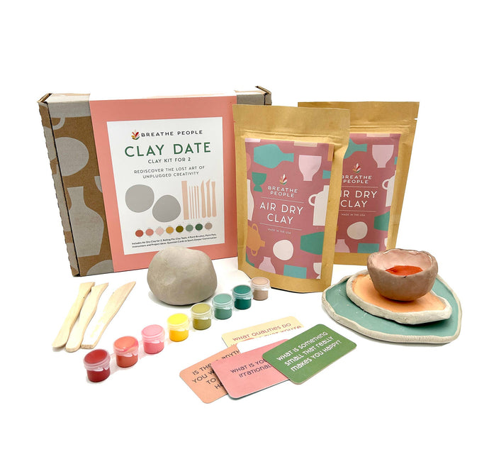 Deluxe Clay Date Activity Kit- Clay Kit for Two | Breathe People