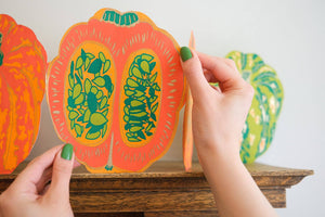 Pumpkins Concertina Garland | East End Press