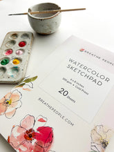 Load image into Gallery viewer, Watercolor Sketch Pad For Creatives | Breathe People