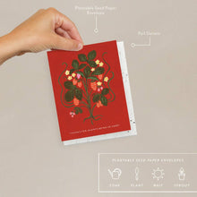 Load image into Gallery viewer, Sweet Strawberry Thank You Card | Seedlings