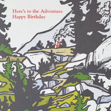 Load image into Gallery viewer, Little Green - Mountain Adventure Happy Birthday Greeting Card