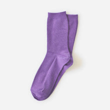 Load image into Gallery viewer, Everyday Solid Crew Socks — Wisteria | Hooray Sock Co.