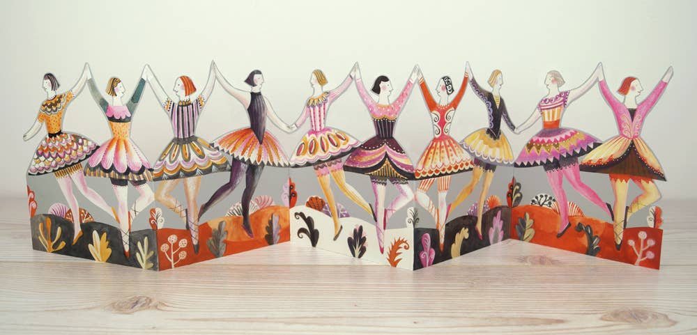 Dancers Die-Cut Card - Sarah Young | Art Angels