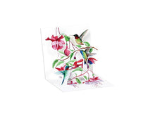 Load image into Gallery viewer, Up With Paper - Hummingbird Mini Pop-Up Card