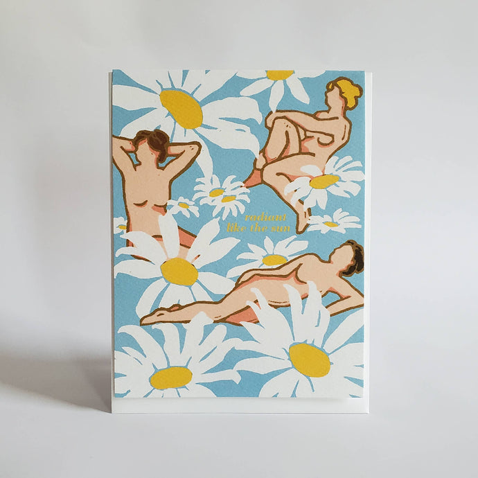 Little Green - Radiant Like the Sun Encouragement Friendship Greeting Card