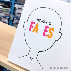 My Book of Faces Four-Panel Sketchbook | Inkello Letterpress