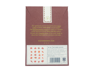 Autumn Leaves Sewn Garland | East End Press