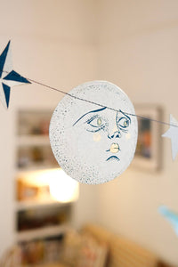 Man on the Moon Sewn Garland | East End Press