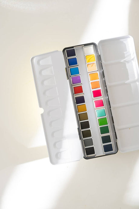 Bailey Rae Studio | 24 Color Watercolor Paint Palette