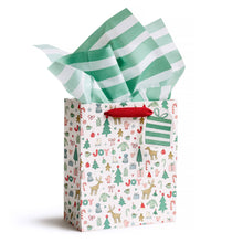 Load image into Gallery viewer, Green and White Stripe Tissue Paper | E. Frances Paper