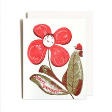 Load image into Gallery viewer, Birthday Flower Ladybug | Homework Letterpress Studio