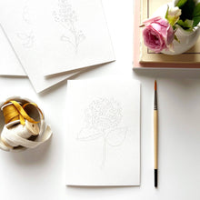Load image into Gallery viewer, Garden Flowers Paintable Cards | Emily Lex Studio