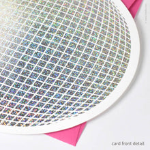 Load image into Gallery viewer, Disco Ball Hangable Birthday Card | Inkello Letterpress