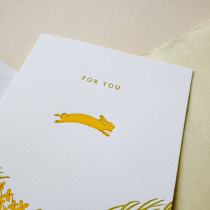 For You Bunny | Homework Letterpress Studio