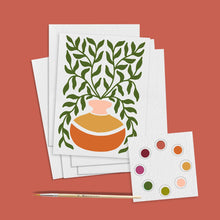 Load image into Gallery viewer, All in One Watercolor Prints/ Postcards : Abstract Flowers | Breathe People