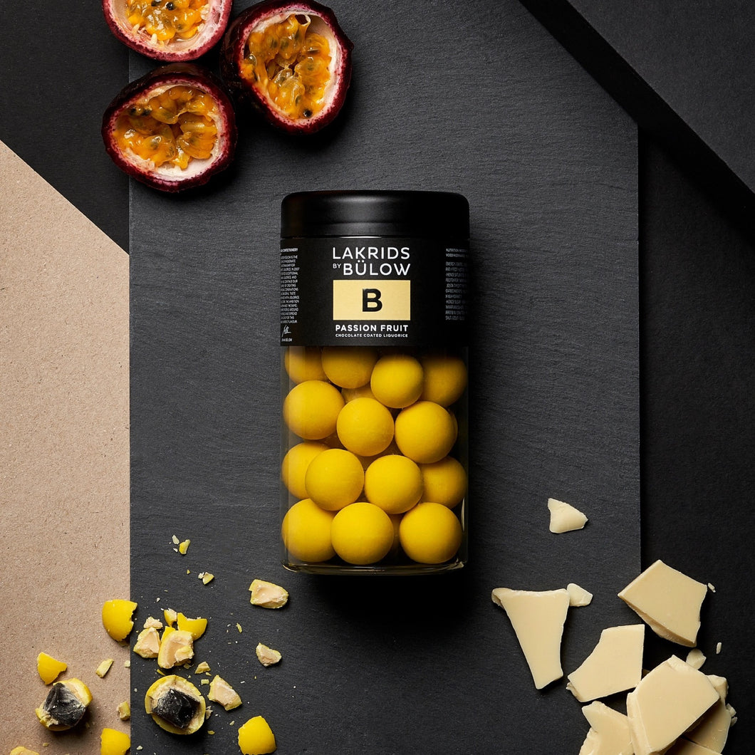 Passion Fruit Chocolate Covered Licorice | Lakrids by Bulow