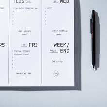 Load image into Gallery viewer, Large Weekly Desk Planner Notepad | Case Study