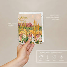 Load image into Gallery viewer, Desert Moonlight  Love + Friendship Card | Seedlings