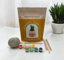 Load image into Gallery viewer, DIY Air Dry Clay Kit- Make Your Own Hanging Plant Pot | Breathe People
