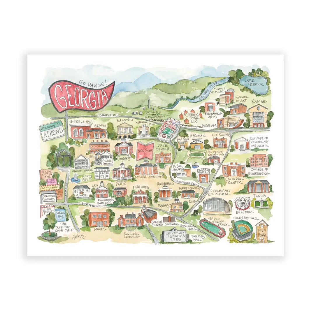 Map Print | Elizabeth Wade Studio
