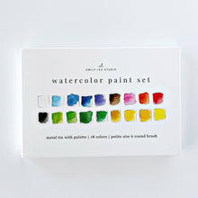 Load image into Gallery viewer, Watercolor paint set 18 colors with brush | emily lex studio