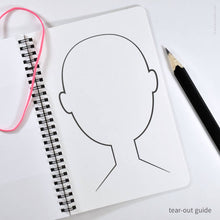 Load image into Gallery viewer, My Book of Faces Four-Panel Sketchbook | Inkello Letterpress