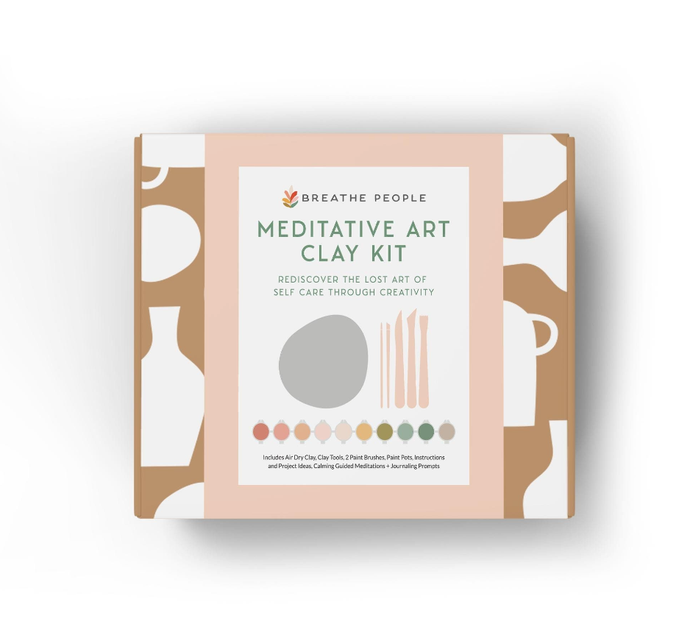 Meditative Art Clay Kit + Self-Care Meditations and Projects | Breathe People